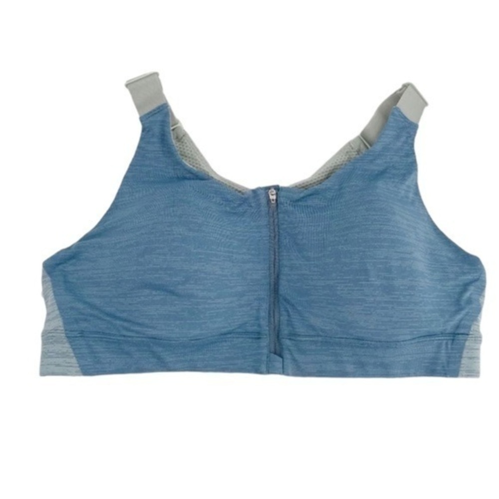 Outdoor Voices Zip Up Front Sports Bra
Provincial Blue Adjustable Straps small